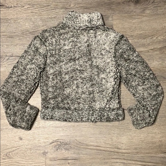 Garage Fuzzy Quarter Zip Pullover with Pocket - Picture 5 of 7